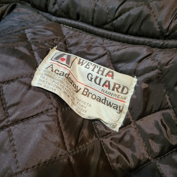 Vintage Wetha Guard Academy Broadway Men's Zip-Up Duck Camo Rain Jacket Size SM - Picture 4 of 9